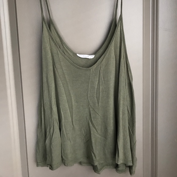 Nordstrom Tops - Army green crop top